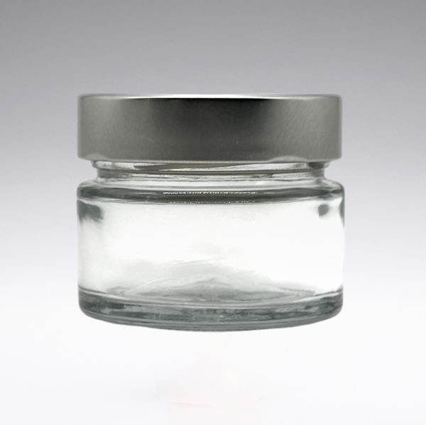 100 ml Aufbewahrungsgläser mit Aluminium-Verschluss glasklar