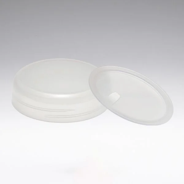 Schraubverschluss transparent und transparenter Abdeckscheibe für 100 ml PP Dose