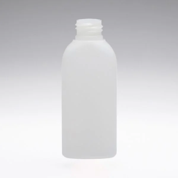 100 ml PE Bottles oval transparent 24/410