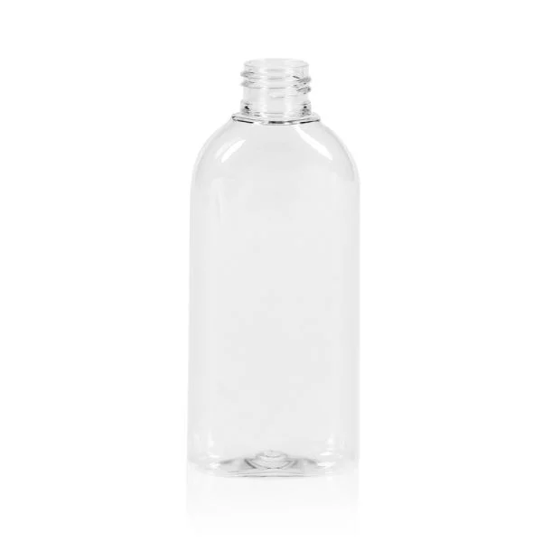 150 ml PET Flaschen oval glasklar 24/410