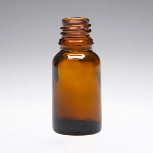 15 ml Glasflaschen braun DIN18