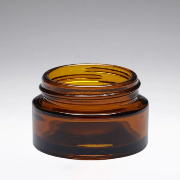15 ml Tarros de vidrio para pomada marrón