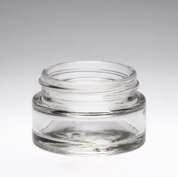 15 ml Tarros de vidrio para pomada cristal transparente