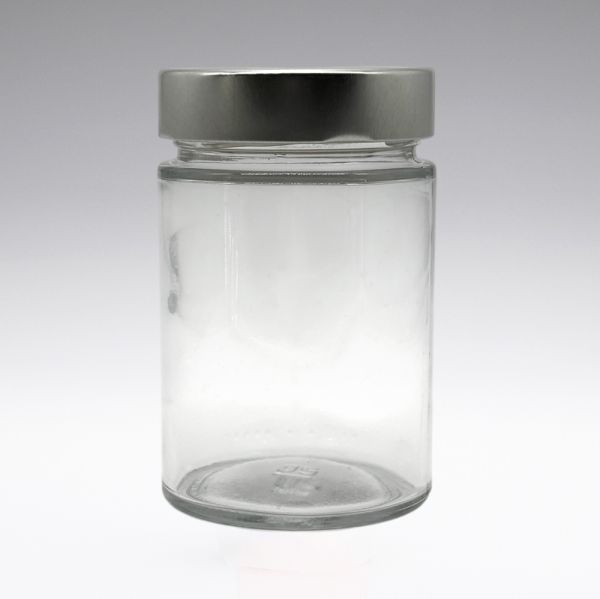300 ml Aufbewahrungsgläser mit Aluminium-Verschluss glasklar