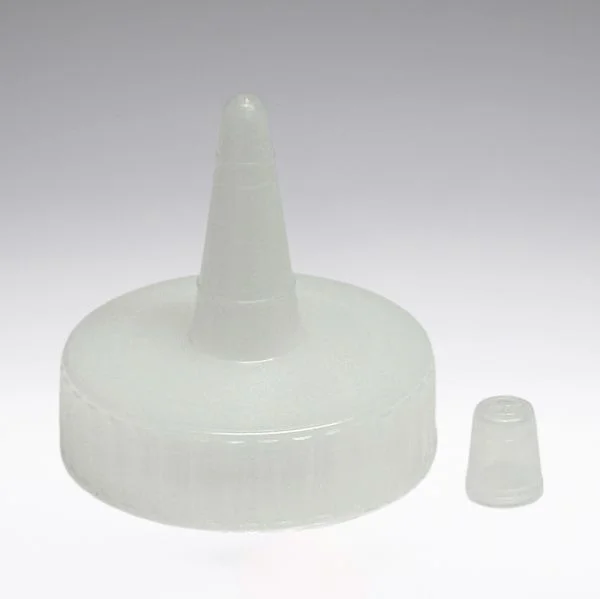 Applikator Verschluss transparent mit Überkappe und Sealing Liner 38/400