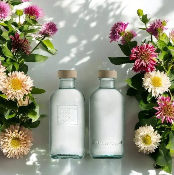 500 ml ecofriendly water bottle with wooden cap