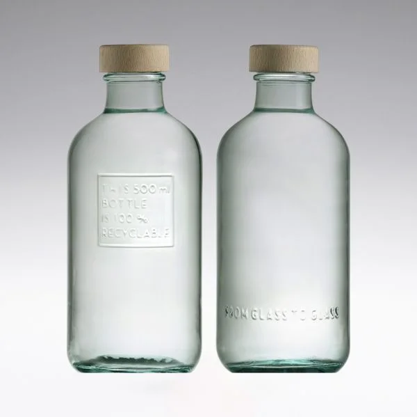 500 ml ecofriendly water bottle with wooden cap