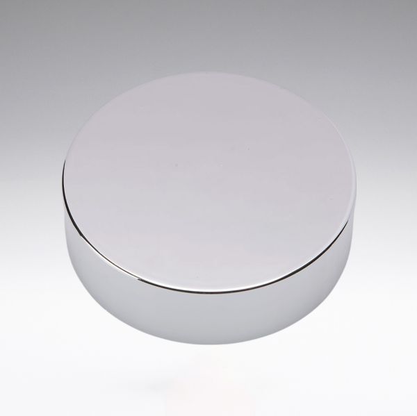 Schraubverschluss silber mit PE Schaumeinlage und weisser Abdeckscheibe für 50 ml Glasdosen