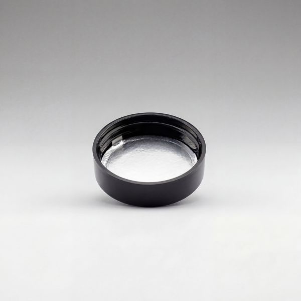 Schraubverschluss schwarz glänzend mit Sealing Liner 38/400