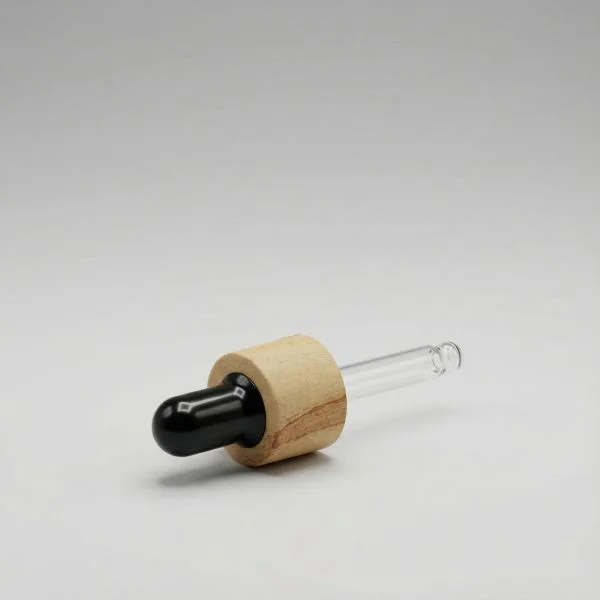 Wood-look dropper black 59 mm 18/410