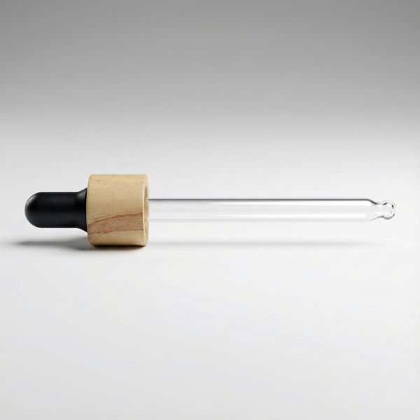 Holzoptik Pipette schwarz 104 mm 18/410