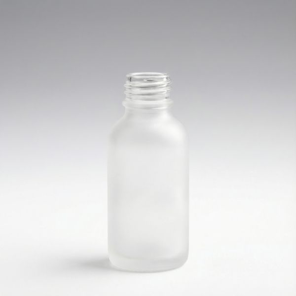 15 ml Glasflaschen transparent gefrostet DIN18