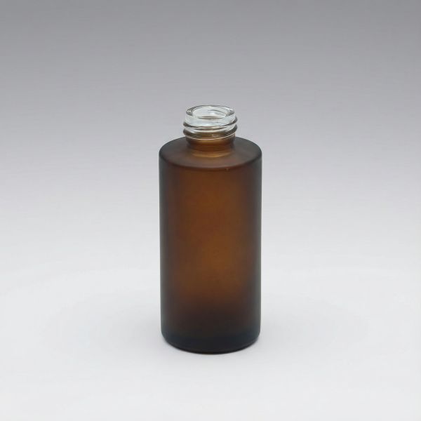 50 ml Glasflaschen zylindrisch braun gefrostet