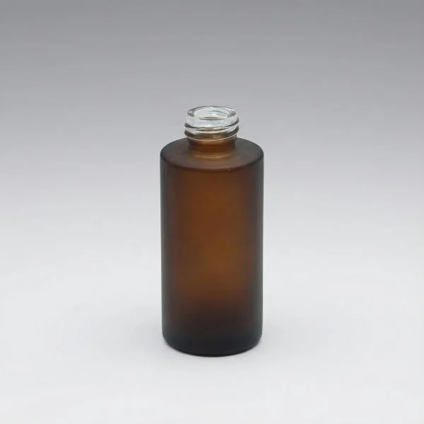 50 ml Glasflaschen zylindrisch braun gefrostet