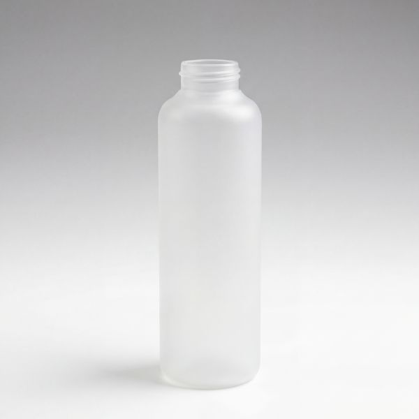 500 ml Glasflasche weiss gefrostet aus 100 % Borosilikatglas