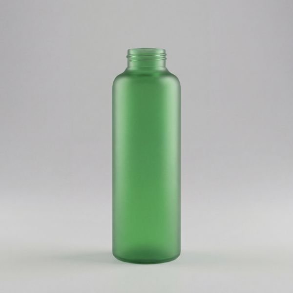 500 ml Glasflasche grün gefrostet aus 100 % Borosilikatglas