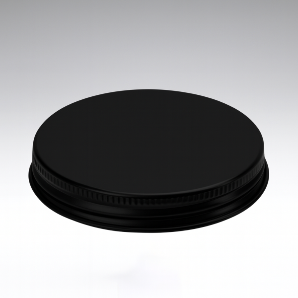 Aluminium Schraubverschluss schwarz mit PE Schaumeinlage 48/400