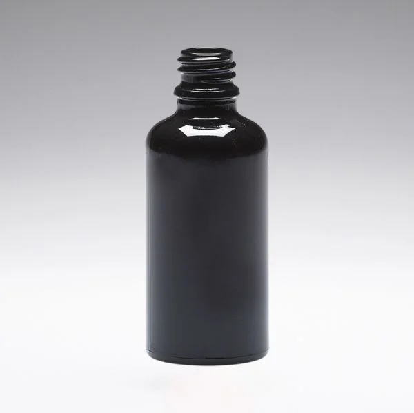 50 ml Glasflaschen schwarz DIN18