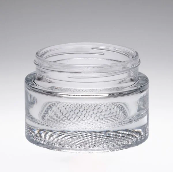 50 ml glass cosmetic jar crystal clear