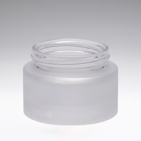 30 ml Kosmetiktiegel Glas gefrostet