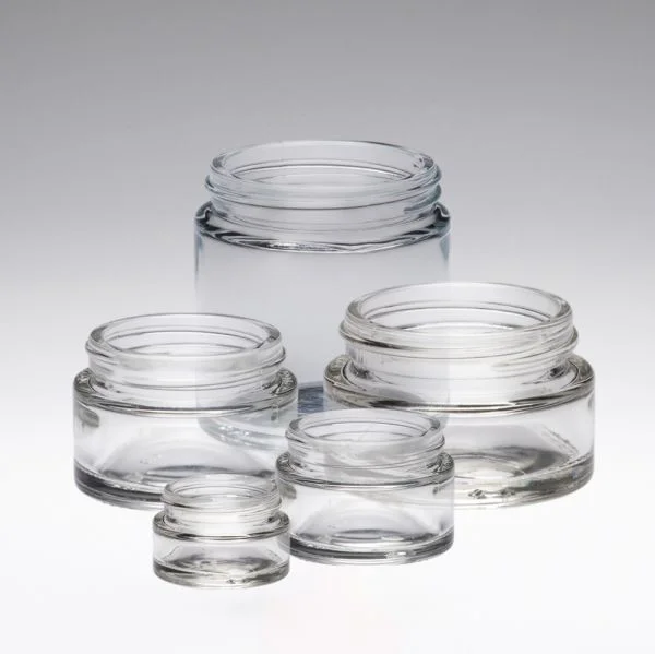 30 ml Tarros de vidrio para pomada cristal transparente