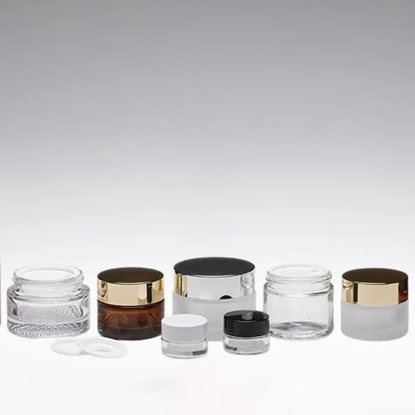 Schraubverschluss weiss mit PE Schaumeinlage und weisser Abdeckscheibe für 30 ml Glasdosen