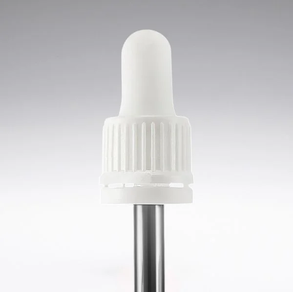 Dropper with first-opening guarantee white 71 mm 18/410