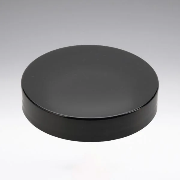 Schraubverschluss schwarz mit PE Schaumeinlage und weisser Abdeckscheibe für 50 ml Glasdosen