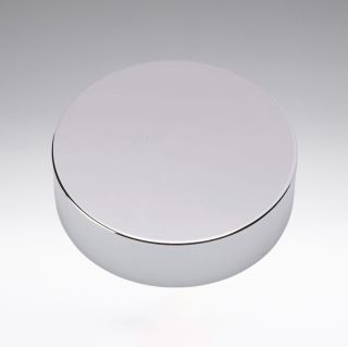 Schraubverschluss silber mit PE Schaumeinlage und weisser Abdeckscheibe für 30 ml Glasdosen