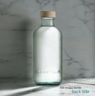 500 ml ecofriendly water bottle with wooden cap