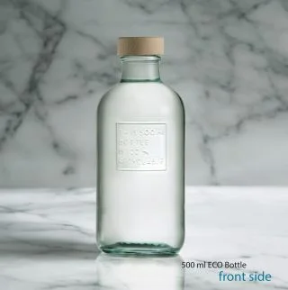 500 ml ecofriendly water bottle with wooden cap