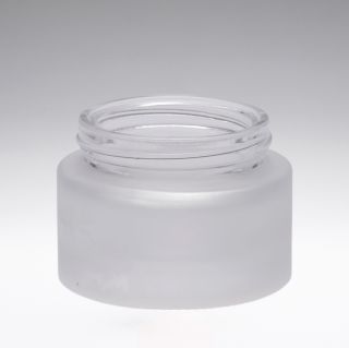 30 ml Kosmetiktiegel Glas gefrostet