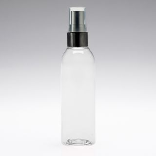 150 ml PET Flasche mit Zerstäuber schwarz