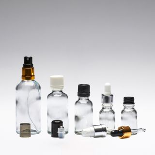 10 ml Glasflaschen transparent DIN18