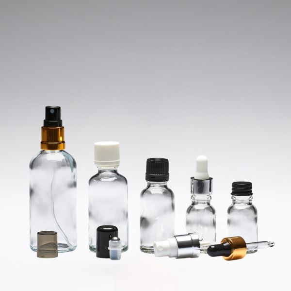 10 ml Glasflaschen transparent DIN18