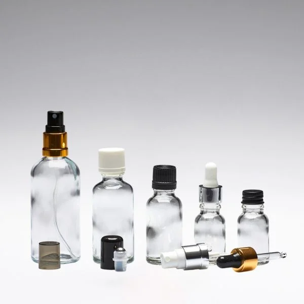 100 ml Glasflaschen transparent DIN18