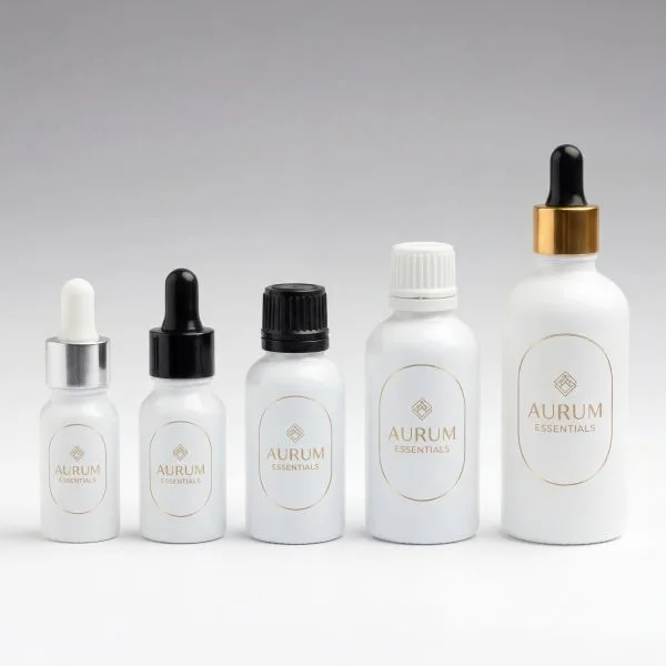 10 ml Glasflasche weiss DIN18