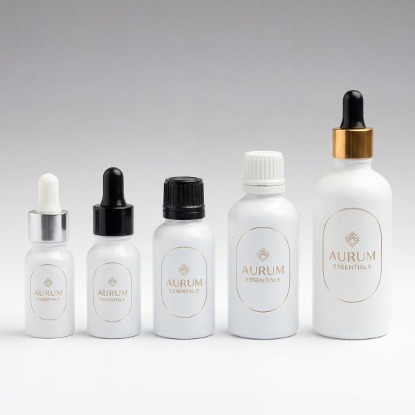 30 ml Glasflaschen weiss DIN18