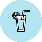 Für Getränke, <br>Wasser, Saft