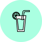 Für Getränke, <br>Wasser, Saft